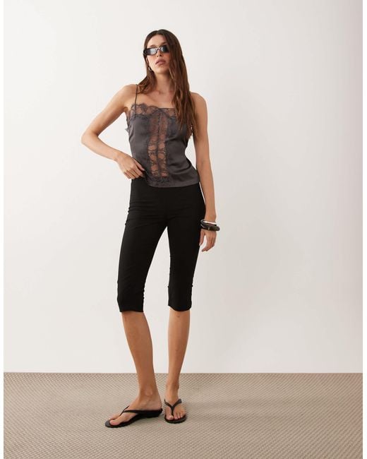 ASOS Brown Lace Button Front Cami