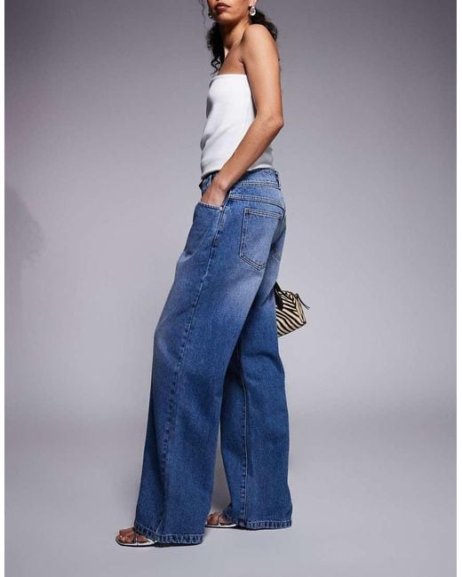 Abrand Jeans Blue 99 Low Rise baggy Jeans