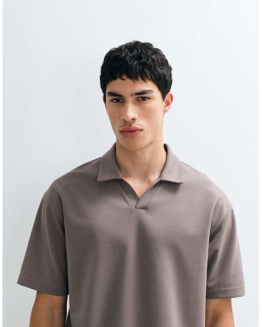 ASOS Gray Breathemaxtm Relaxed Polo for men