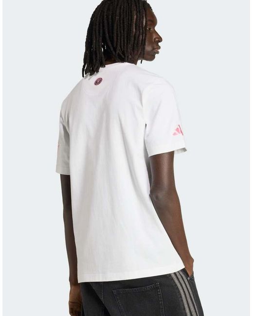 Adidas Originals White Inter Miami Cf T-Jersey for men