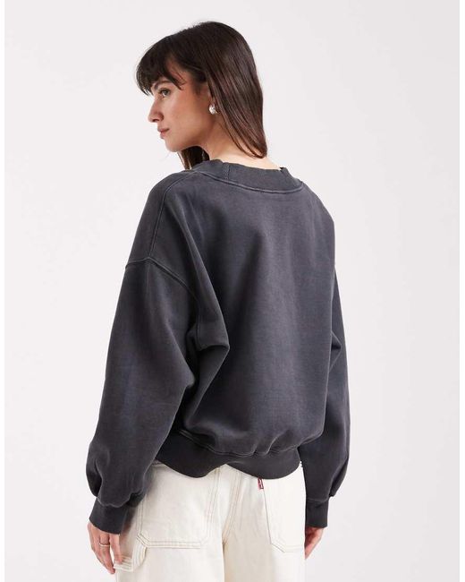 Levi's Gray Vintage V-neck Sweatshirt