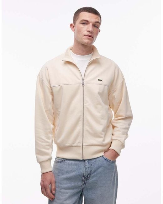Lacoste Natural Zip Through Sweat Jacket for men