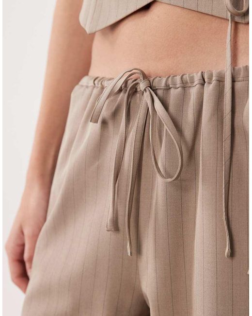 Miss Selfridge Natural Tailored Pull On Pants
