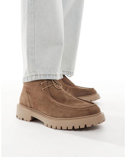 ASOS White Lace Up Boots for men