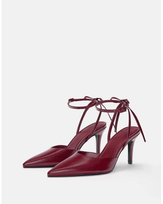 Pull&Bear Red Heeled Shoes