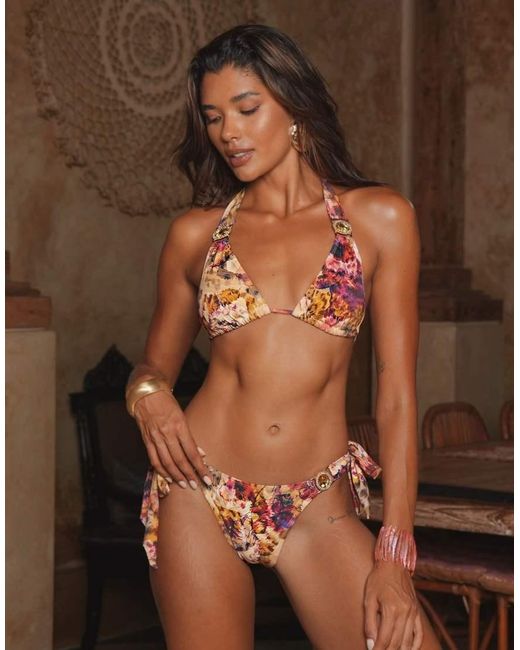 Moda Minx Brown Amour Triangle Top