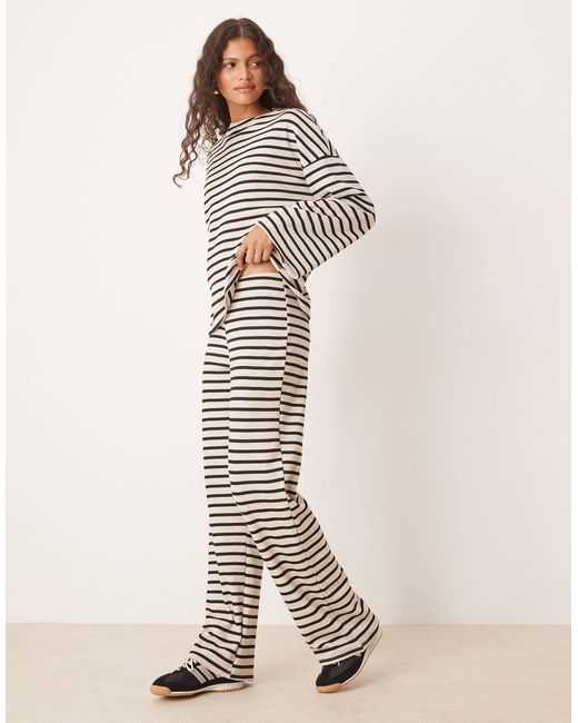 ASOS Natural Waffle Flare Trouser Co-Ord