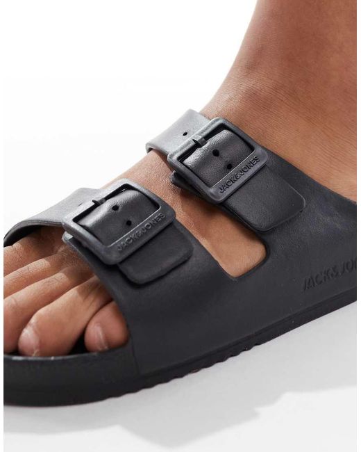 Jack & Jones Black Strap Sandal for men