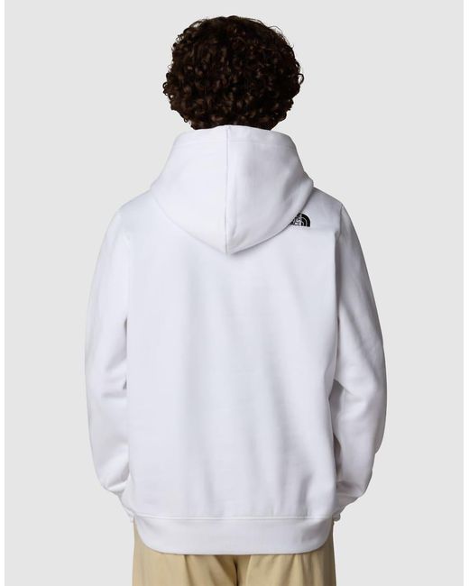 The North Face White Drew Peak Hoodie for men