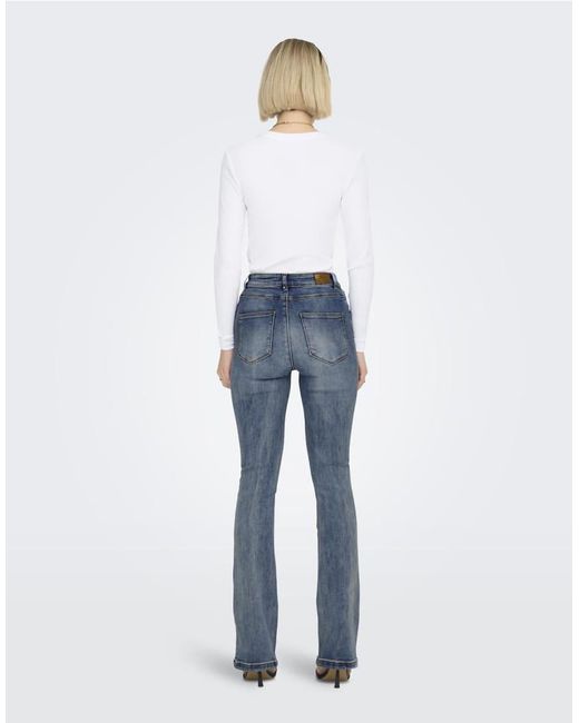 ONLY Blue Flared Fit Jeans