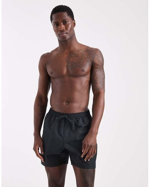 ASOS Black Swim Shorts for men