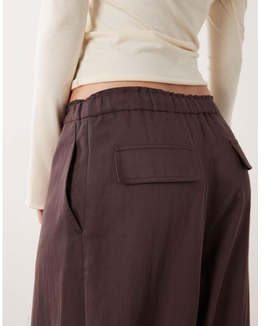 Mango Purple Relaxed Trouser