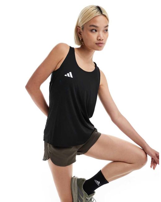 Adidas Originals Black Adidas Running Adizero Vest