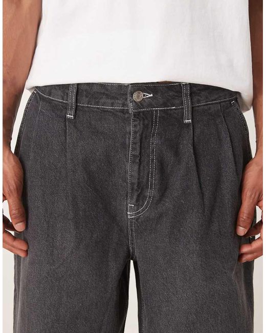 ASOS Super Baggy Jeans Met Plooidetails in het White voor heren