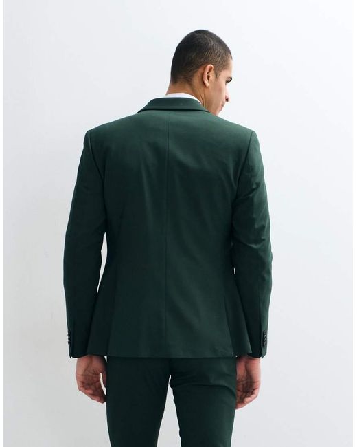 ASOS Green Skinny Suit Blazer for men