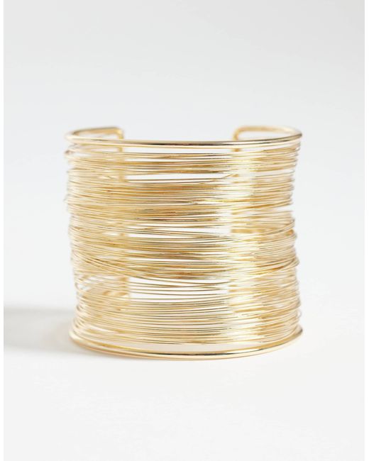 ASOS Natural Multi-wire Cuff Bangles
