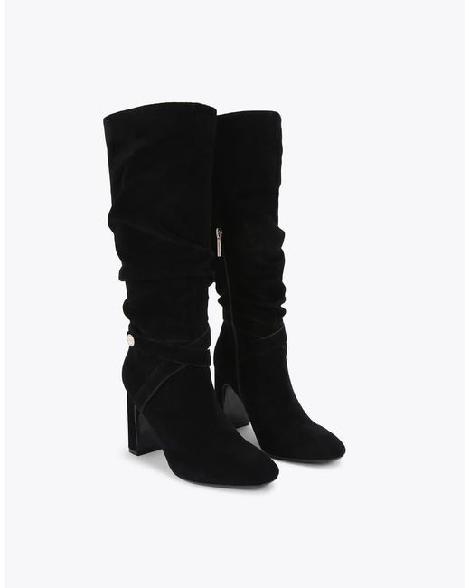 Carvela Kurt Geiger Black Jackpot Slouch Knee Boots