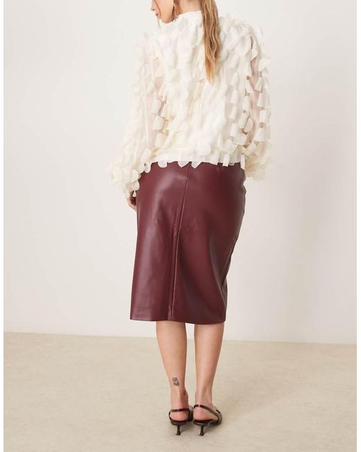 Abercrombie & Fitch Natural Textu Pencil Skirt