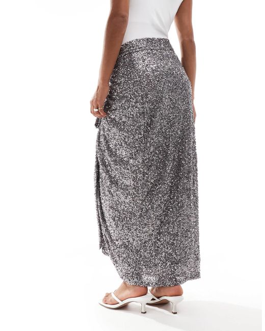 Never Fully Dressed White Petite – jaspre – verzierter midirock