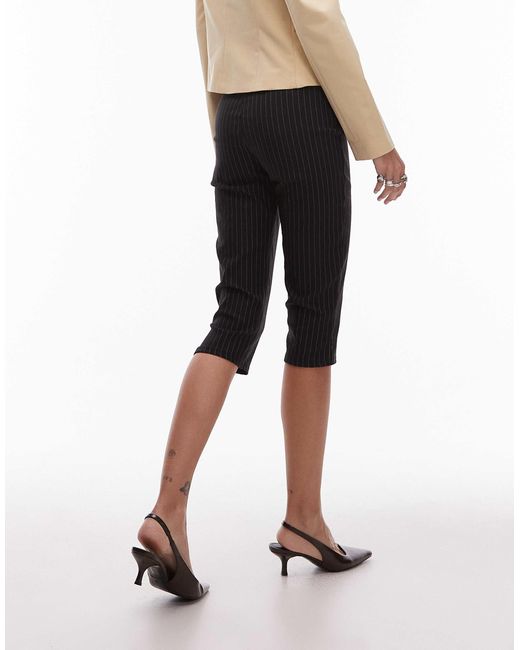 ASOS White Bengaline Capri Trouser With Split