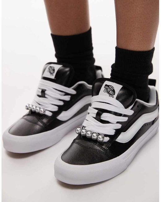 Vans Black Knu Skool Sneakers With Metallic Detailing