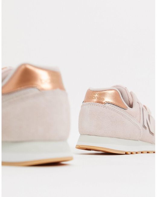 rose gold new balance trainers