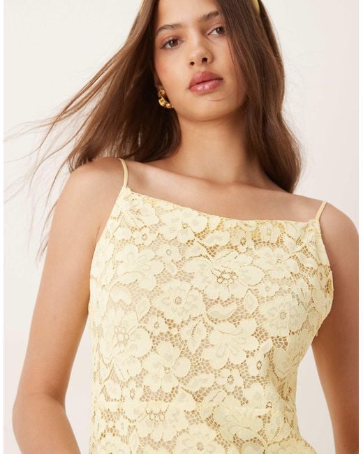 For Love & Lemons Natural – lakeside – minikleid aus spitze