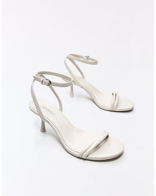 Bershka Blue Stiletto Heel Sandals