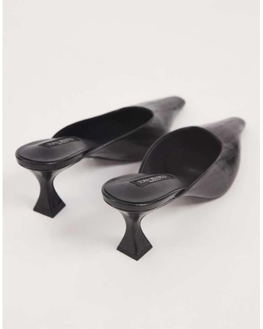 Tony Bianco Gray Juniper Heeled Mules