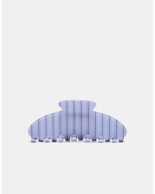 Stradivarius Blue Striped Hair Clip