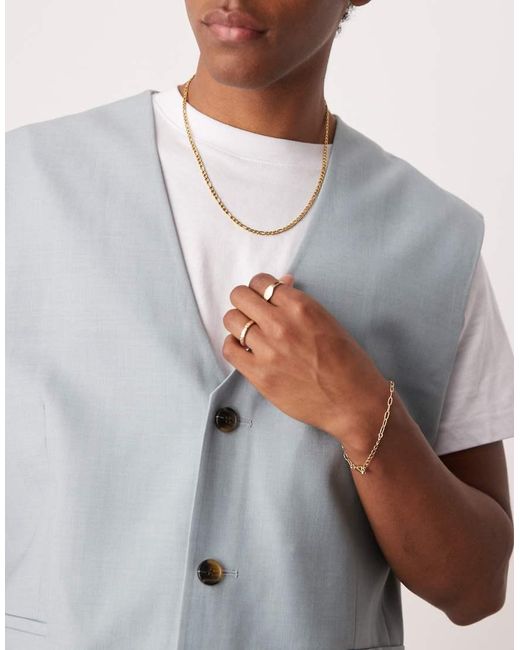ASOS White Waistcoat Jacket for men
