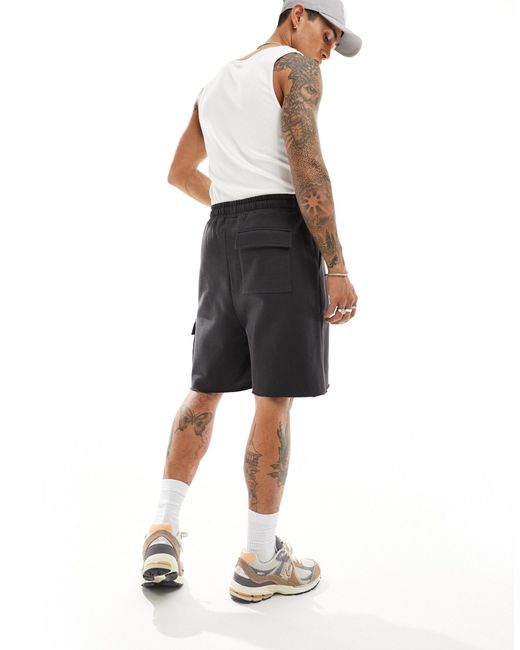 ASOS White Slim Fit Utility Shorts for men