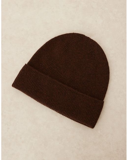 ASOS Brown – feinstrick-wollmütze