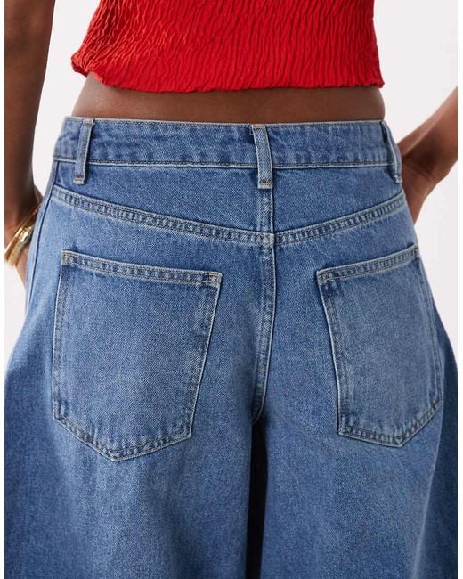 ASOS Blue Barrel Bermuda Short