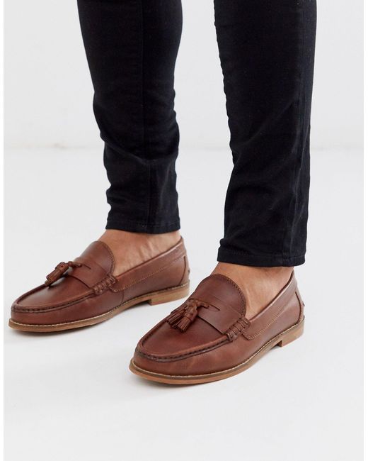 Asos Leather Tassel Loafers In Tan Brown For Men Lyst - Brown Leather Loafers With Tassels Asos Leather Tassel Loafers In Tan Brown For Men Lyst - Brown Leather Loafers With Tassels