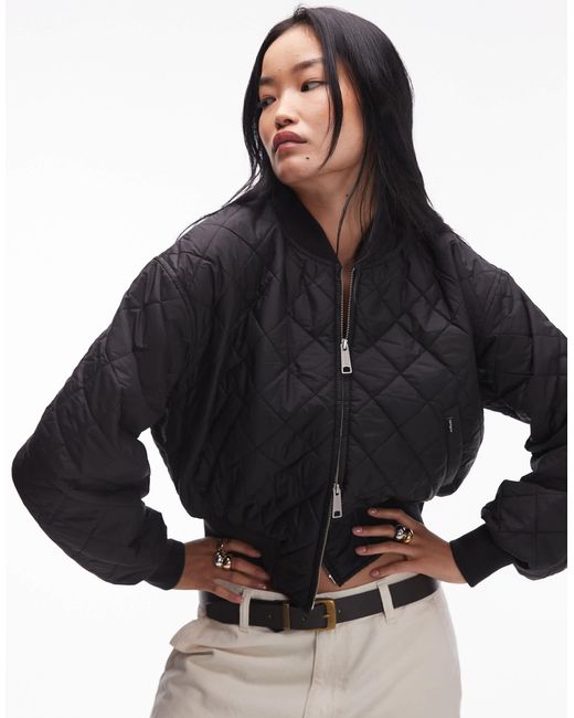 Carhartt Black – selma – kurz geschnittene bomberjacke