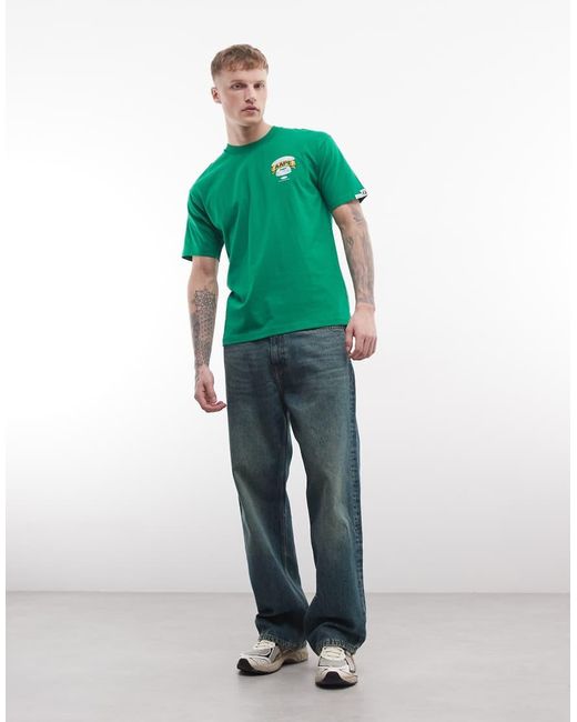Aape By A Bathing Ape Green Aape By A Bathing Ape Oversized T-shirt for men