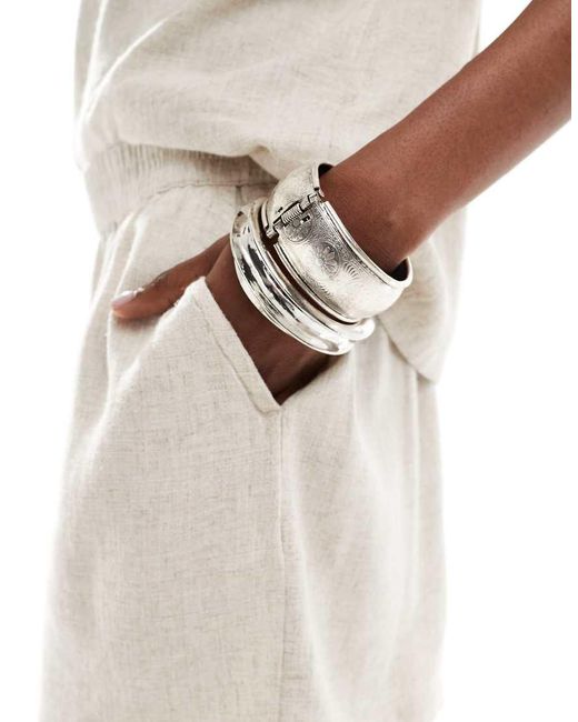 Noisy May White Linen Mix Short Co-ord