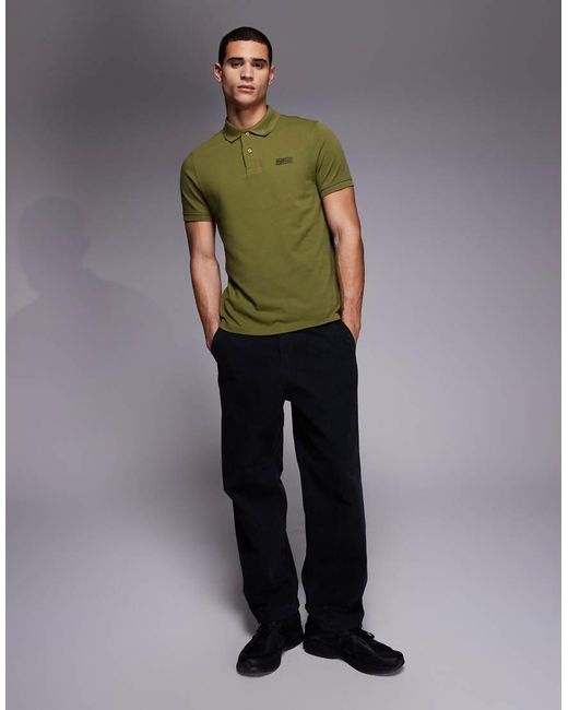 Barbour Green Essential Polo Shirt for men