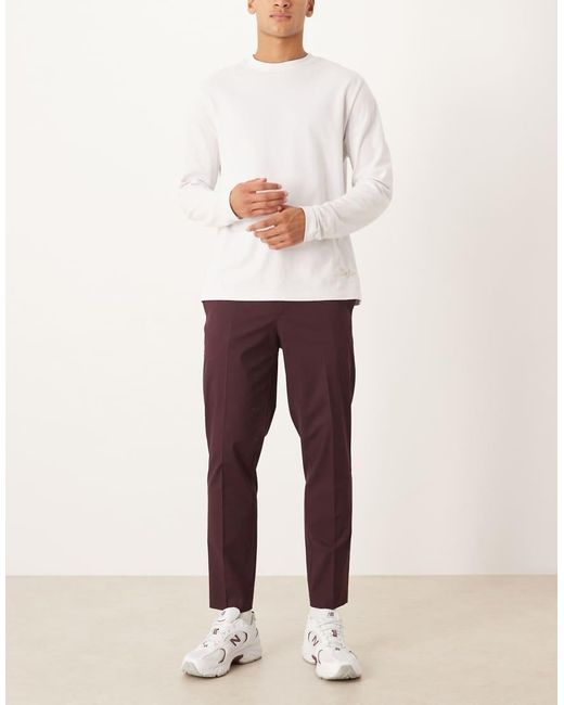 ASOS Red Smart Tape Trousers for men