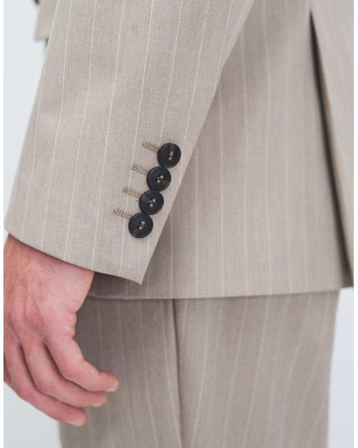 SELECTED Gray Slim Fit Blazer for men