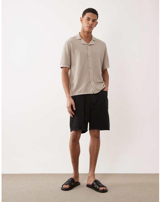 Jack & Jones Natural Tony Loose Denim Shorts for men