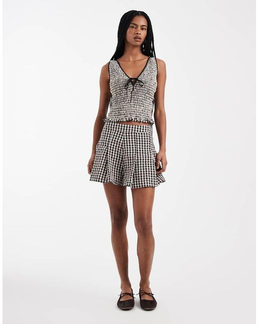ASOS Multicolor Pleat Front Co-ord Shorts