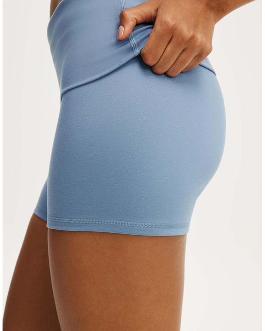 Cotton On Blue Ultra Soft Roll Over Shortie Short