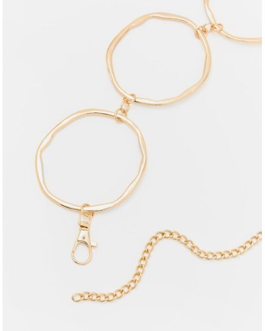 Pull&Bear Natural Belt With Circles