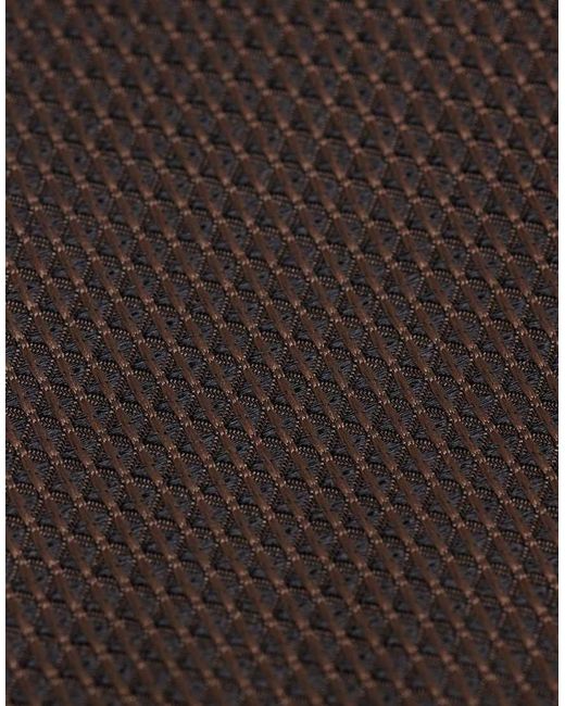 ASOS Brown Textured Tie And Pocket Square for men