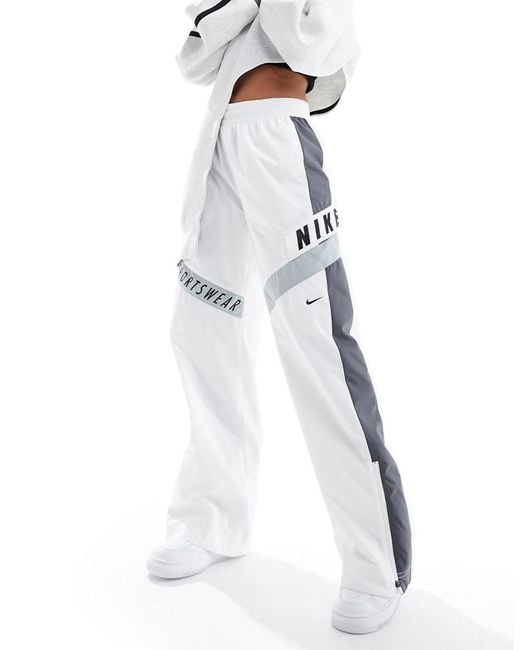 Nike White Streetwear Woven Trackpant