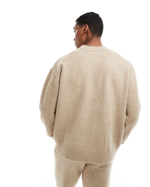 The Couture Club Natural Fluffy Emblem Jumper for men