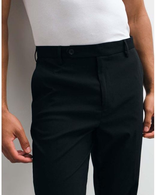 ASOS Black Tapered Suit Pants for men