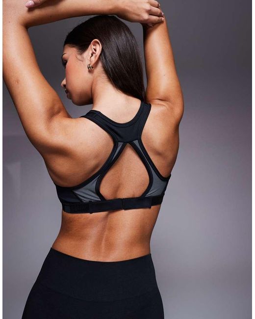 Nike Blue Swoosh High Support Sports Bra
